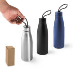 SPBrindes Corporativos - MORGAN. Squeeze em aço inox 90% reciclado de parede simples (710 mL)