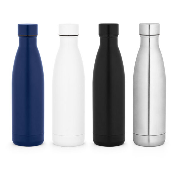 SPBrindes Corporativos - RE-BUFFON L. Garrafa térmica em aço inox 90% reciclado de parede dupla isolada a vácuo