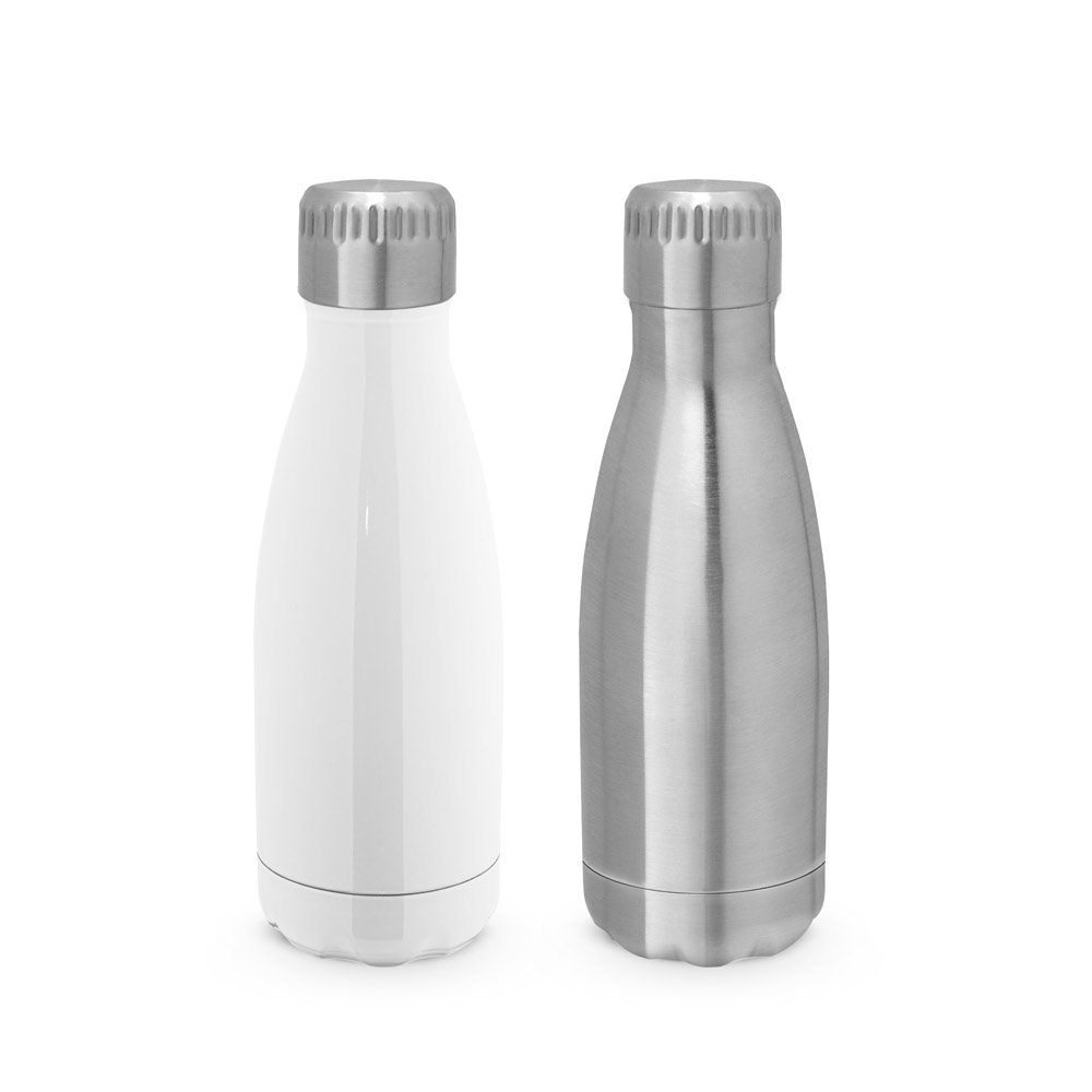 SPBrindes Corporativos - AMORTI S. Garrafa térmica para sublimação em aço inox de parede dupla isolada a vácuo (380 mL)