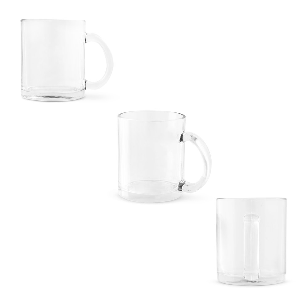 SPBrindes Corporativos - CARMO. Caneca em vidro para sublimação (350 mL)