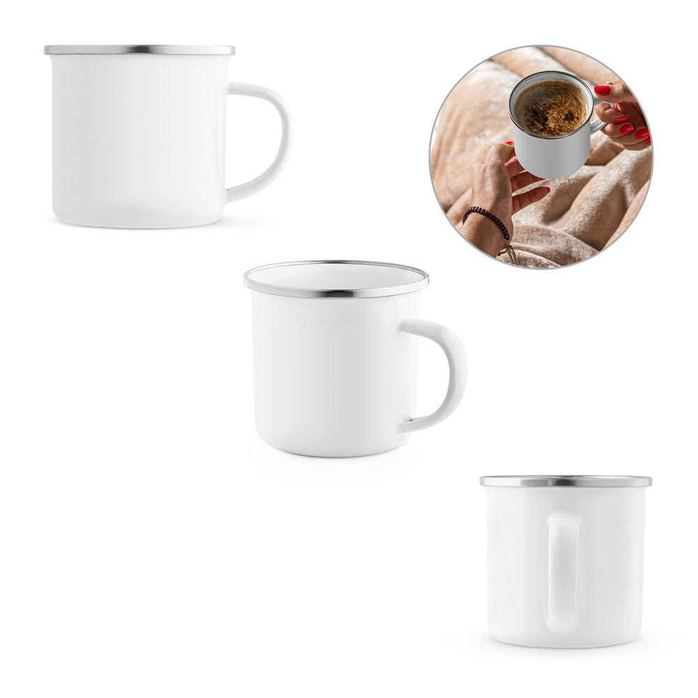 SPBrindes Corporativos - GOTZE SUB. Caneca em esmalte para sublimação (350 mL)