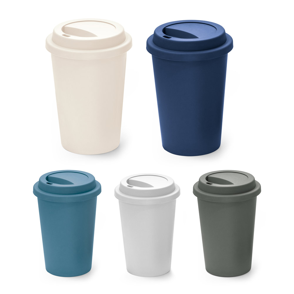 SPBrindes Corporativos - TONALI 450. Copo reutilizável em PP (450 mL)