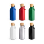 SPBrindes Corporativos - ROUSEY. Squeeze em alumínio 100% reciclado com cor sólida brilhante (400 mL)