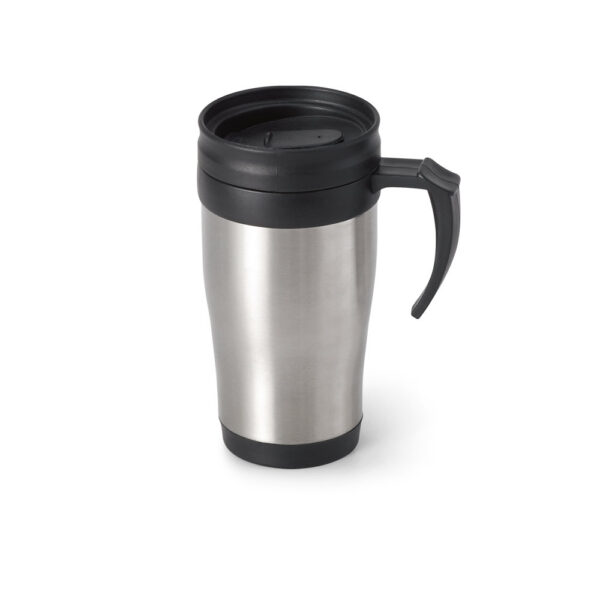 NOAH. Caneca de viagem térmica de aço inox e PP SPBrindes Corporativos - NOAH. Caneca de viagem térmica de aço inox e PP