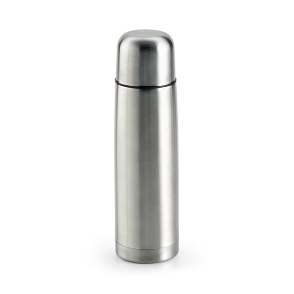 SPBrindes Corporativos - KARPOV. Garrafa térmica em aço inox de parede dupla isolada a vácuo (500 mL)