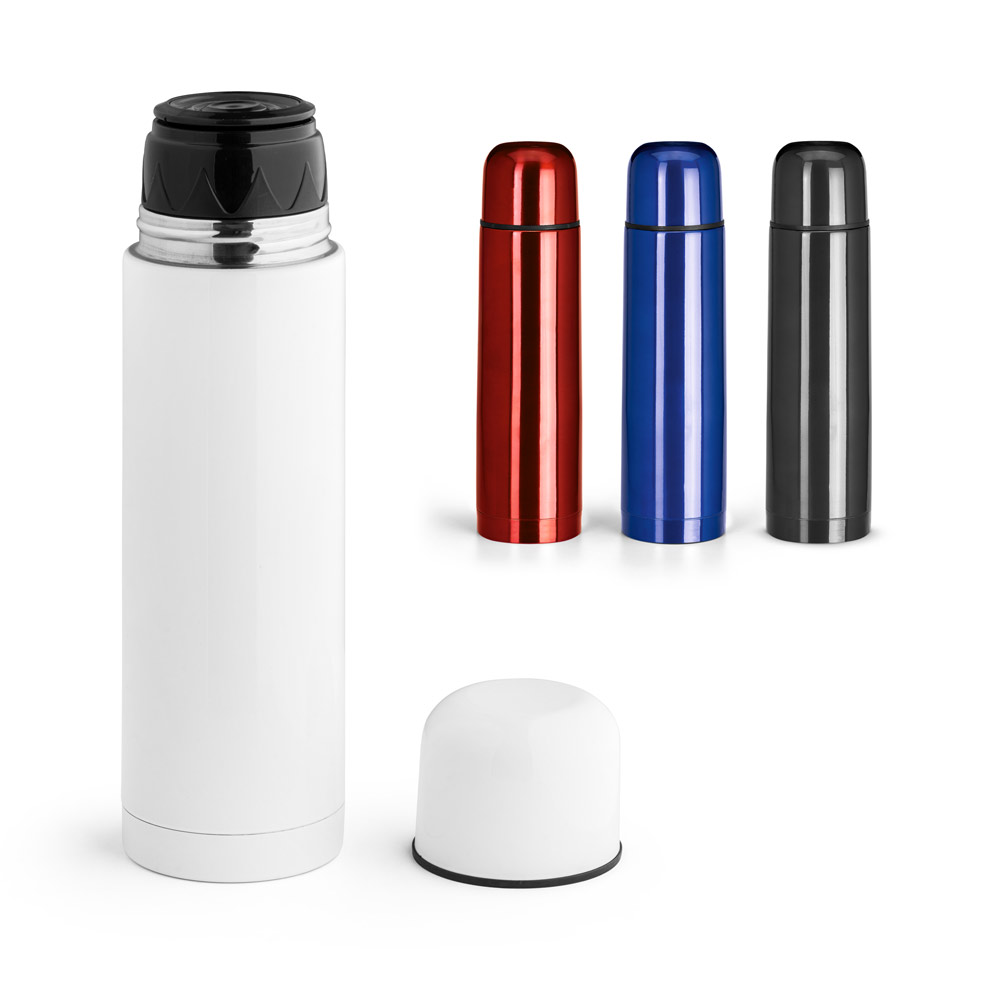 SPBrindes Corporativos - LUKA. Squeeze térmico em aço inox 500 mL