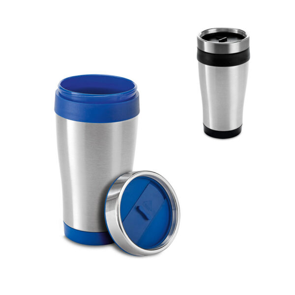 BATUM. Copo de viagem em aço inox e PP SPBrindes Corporativos - BATUM. Copo de viagem em aço inox e PP
