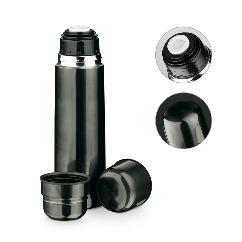 SPBrindes Corporativos - HEAT. Garrafa em aço inox de parede dupla térmica