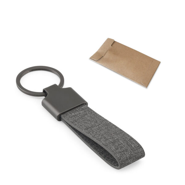 SPBrindes Corporativos - RAVEN. Chaveiro em metal e PET 30% reciclado
