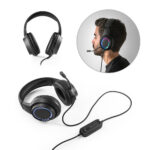 SPBrindes Corporativos - THORNE HEADSET RGB. Fone de ouvido para gaming com luzes RGB e microfone de alta qualidade