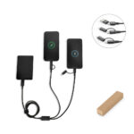 SPBrindes Corporativos - BERTOZZI. Cabo USB super-rápido 6 em 1 em alumínio 20% reciclado e PET 4% reciclado