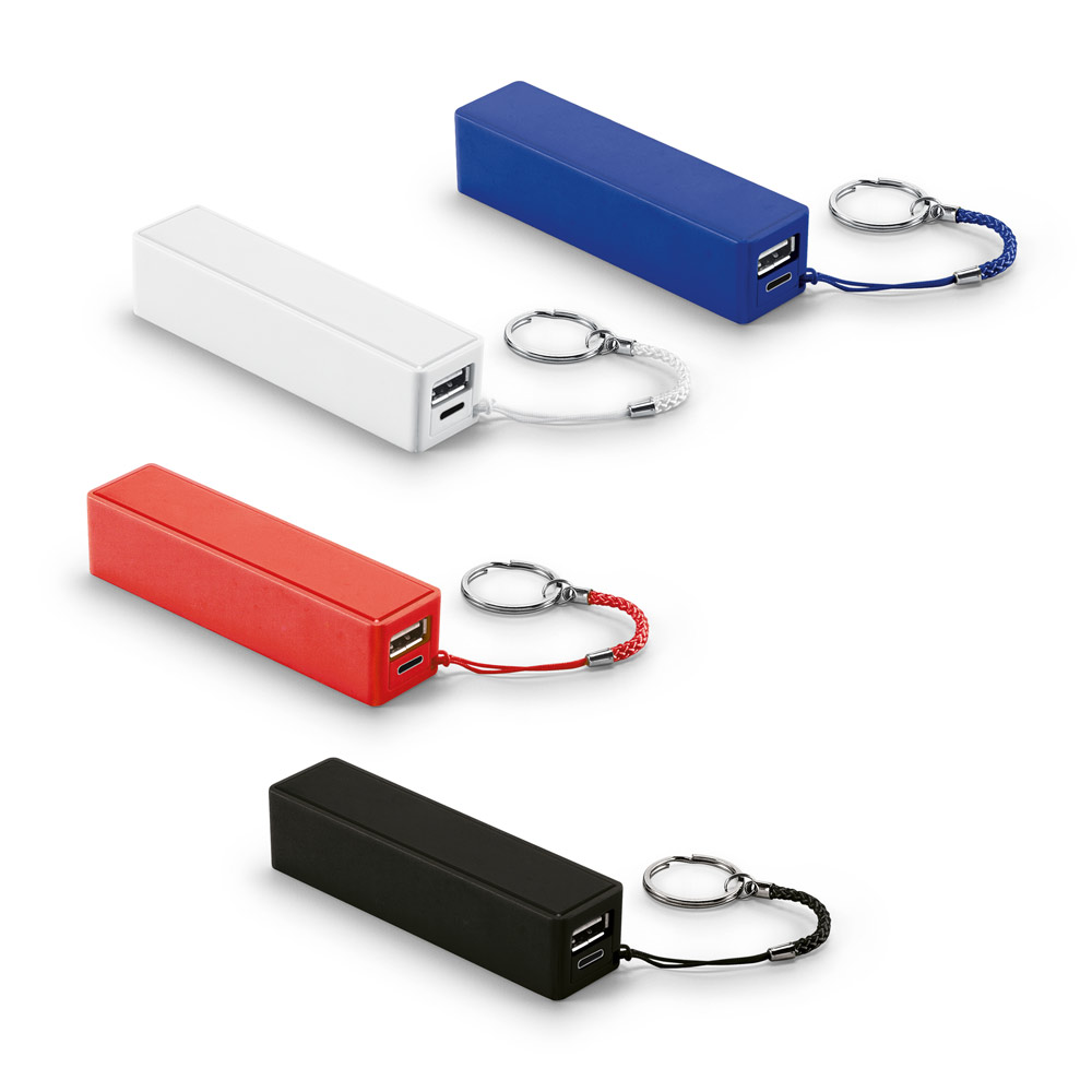 SPBrindes Corporativos - BIT 1. Bateria portátil em ABS (1'200 mAh)