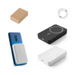 SPBrindes Corporativos - AMPERE 10. Bateria portátil magnética com carregador por indução super-rápido (10'000 mAh)