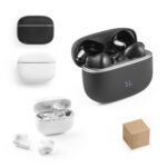 SPBrindes Corporativos - CAUBY. Fones de ouvido wireless com ANC e autonomia de 7h