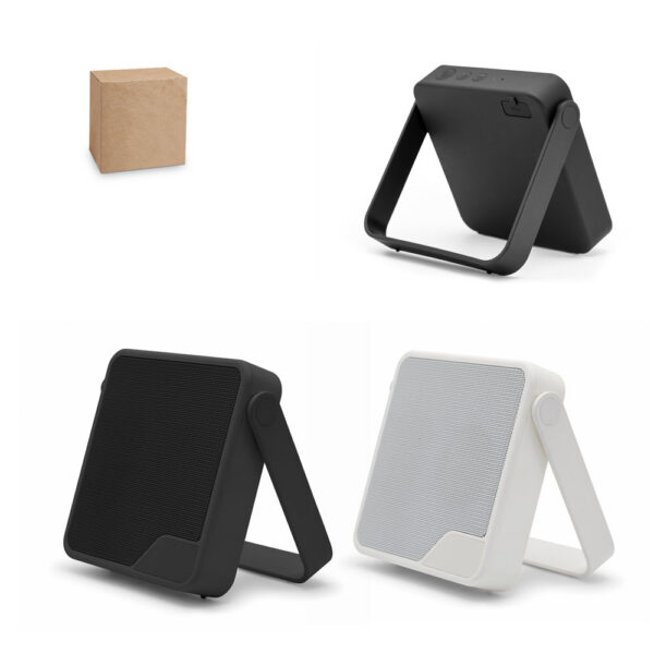 SPBrindes Corporativos - DIPSTER. Coluna portátil com proteção à prova d'água (IPX7) e autonomia de 11h (1'800 mAh)