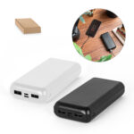 SPBrindes Corporativos - LEAKEY 20. Bateria portátil em ABS 100% reciclado (20'000 mAh)
