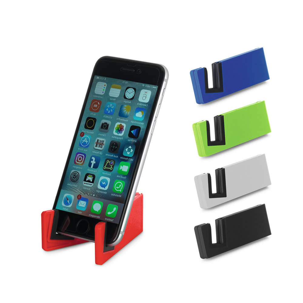 SPBrindes Corporativos - HOOKE. Porta celular em ABS e TPR