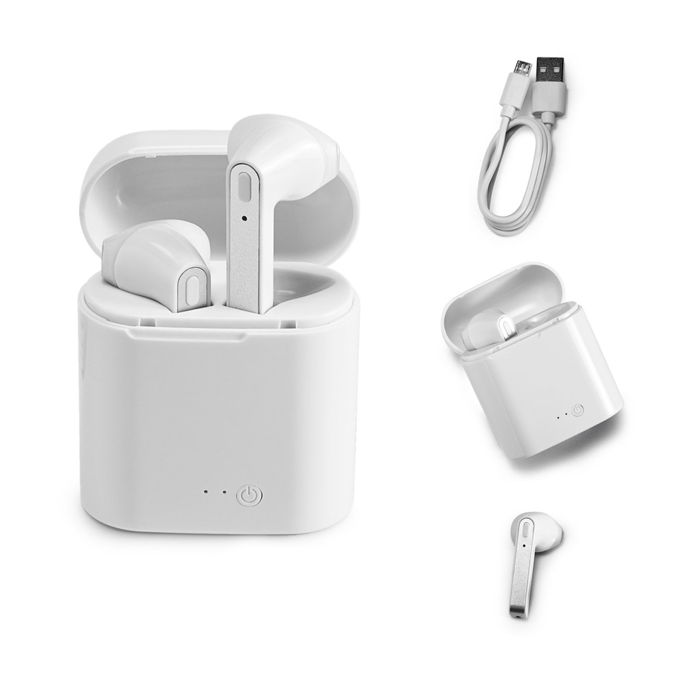 SPBrindes Corporativos - KANDEL. Fones de ouvido wireless com autonomia de 6h em ABS