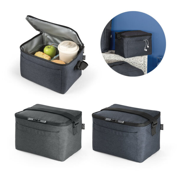 SPBrindes Corporativos - REPURPOSE COOLER. Cooler. Bolsa térmica em poliéster reciclado 600D com interior forrado em PEVA 6 L