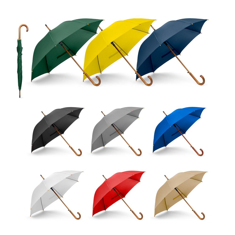 SPBrindes Corporativos - RENO. Guarda-chuva em poliéster pongee 190T com abertura automática
