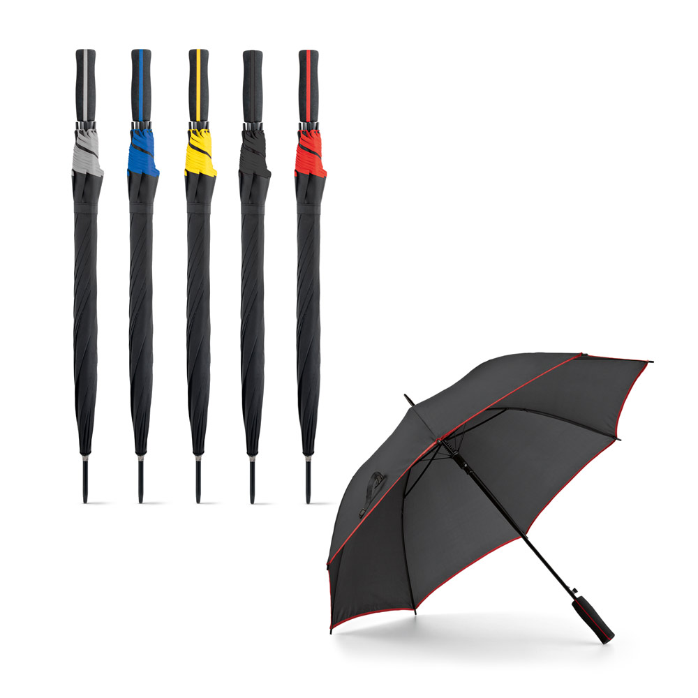 SPBrindes Corporativos - JENNA. Guarda-chuva em poliéster 190T com abertura automática