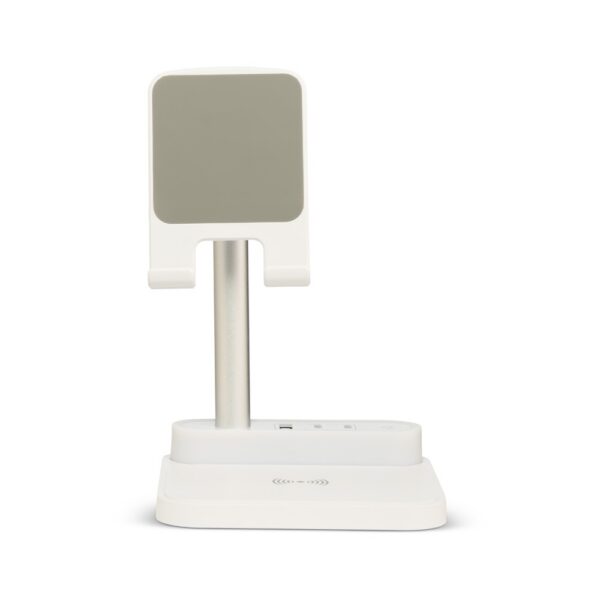 SPBrindes Corporativos - BASE DE CARREGAMENTO COM SUPORTE CELULAR E LUMINÁRIA