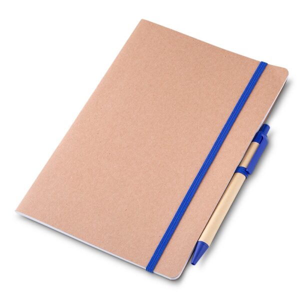 SPBrindes Corporativos - CADERNO P/ ANOT. KRAFT C/ CANETA