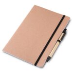 SPBrindes Corporativos - CADERNO P/ ANOT. KRAFT C/ CANETA