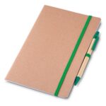 SPBrindes Corporativos - CADERNO P/ ANOT. KRAFT C/ CANETA