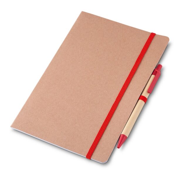 SPBrindes Corporativos - CADERNO P/ ANOT. KRAFT C/ CANETA