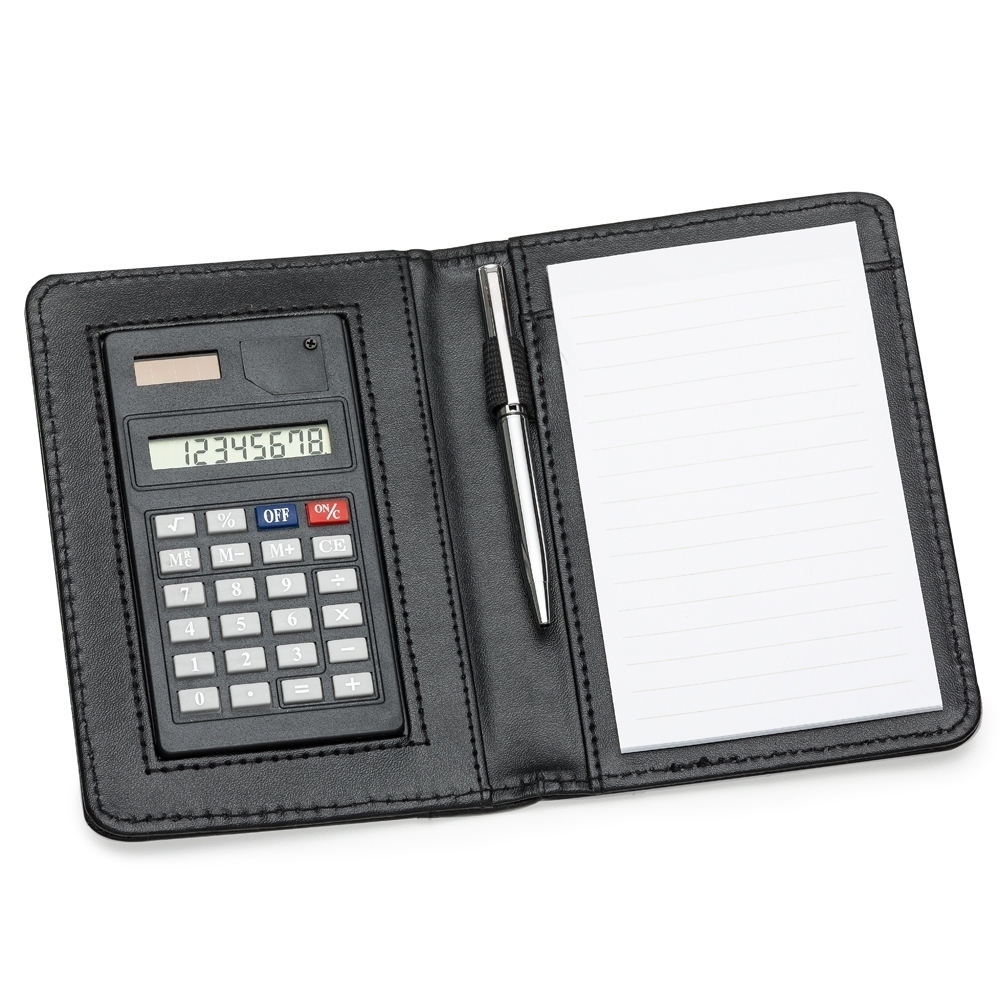 SPBrindes Corporativos - BLOCO DE ANOTAÇÕES COM CALCULADORA E CANETA