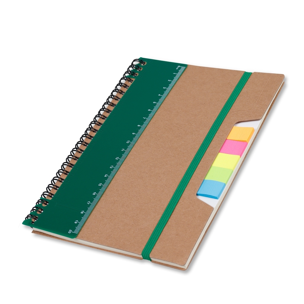 SPBrindes Corporativos - CADERNO P/ ANOT. KRAFT COM ELASTICO