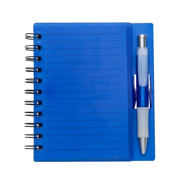 SPBrindes Corporativos - CADERNO PLÁSTICO C/ CANETA