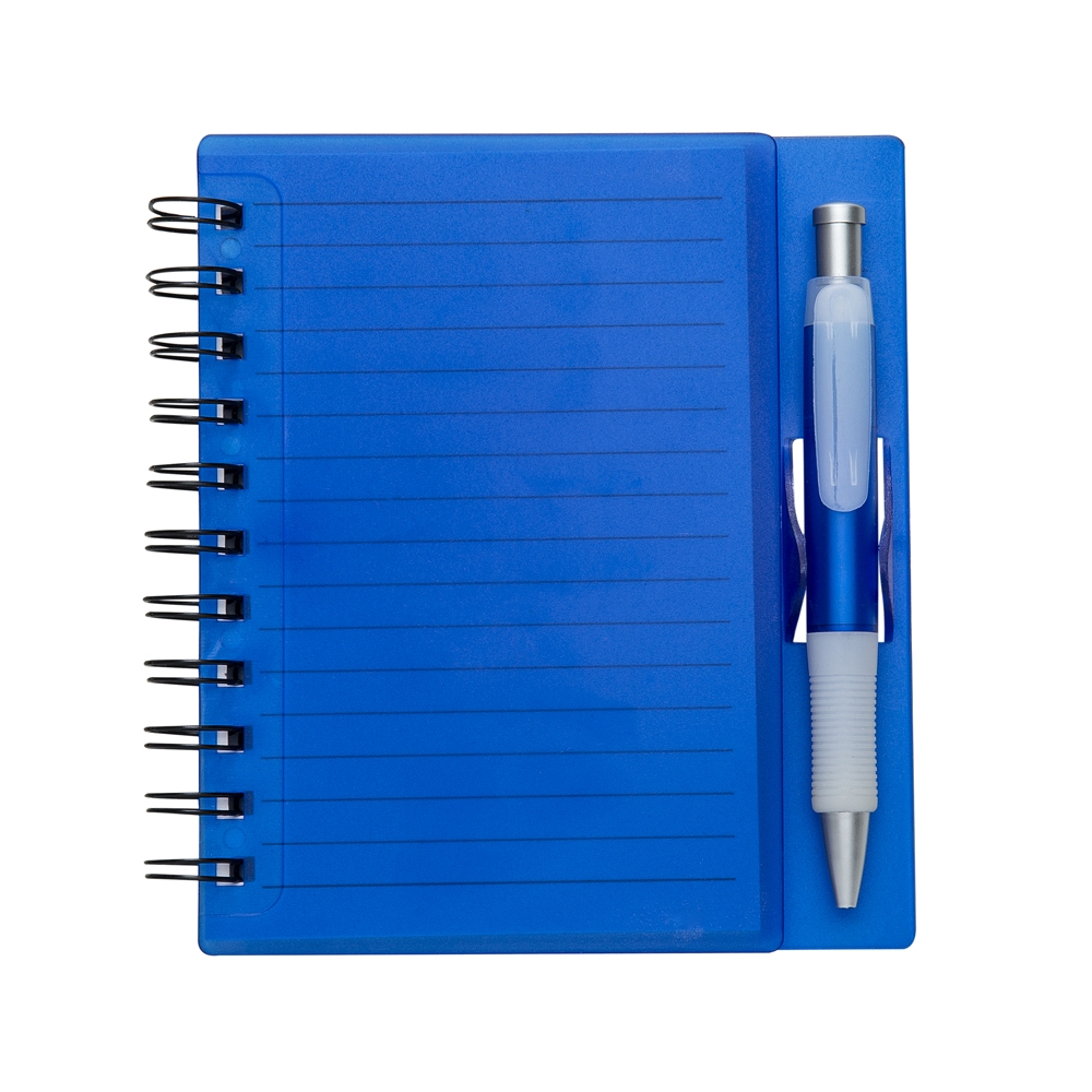 SPBrindes Corporativos - CADERNO PLÁSTICO C/ CANETA