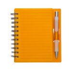 SPBrindes Corporativos - CADERNO PLÁSTICO C/ CANETA