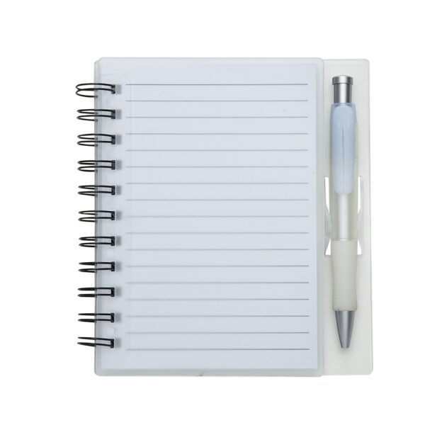 SPBrindes Corporativos - CADERNO PLÁSTICO C/ CANETA