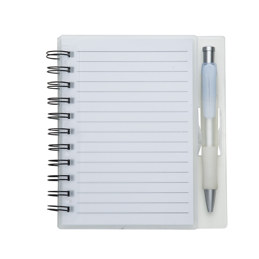 SPBrindes Corporativos - CADERNO PLÁSTICO C/ CANETA