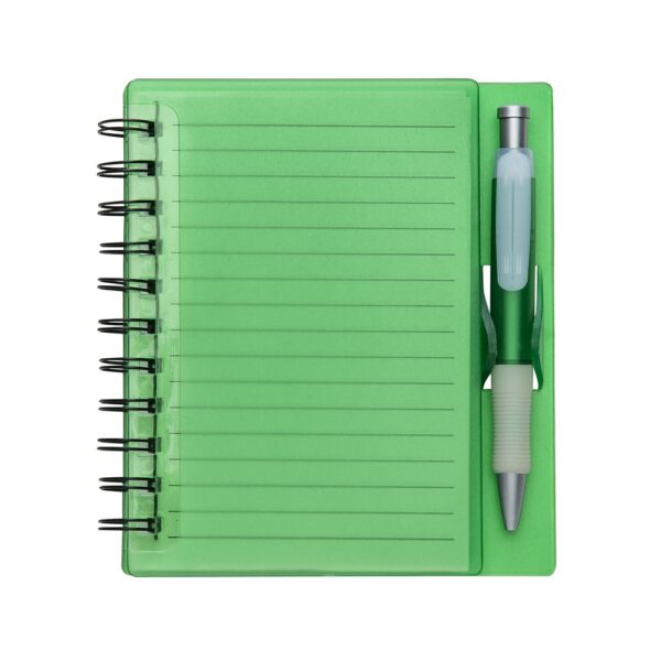 SPBrindes Corporativos - CADERNO PLÁSTICO C/ CANETA