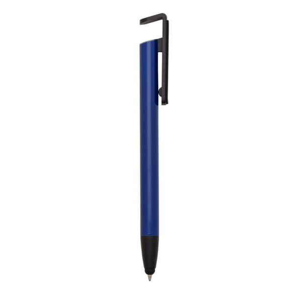 SPBrindes Corporativos - CANETA BASE CELULAR C/ LIMPADOR DE TELA E PORTA TOUCH