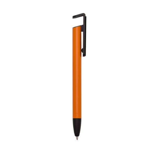 SPBrindes Corporativos - CANETA BASE CELULAR C/ LIMPADOR DE TELA E PORTA TOUCH