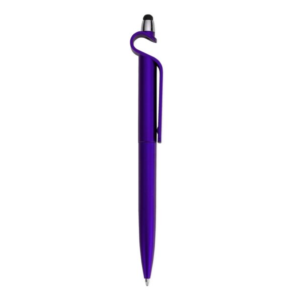 SPBrindes Corporativos - CANETA PLASTICA C/ SUPORTE E TOUCH