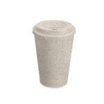 SPBrindes Corporativos - COPO FIBRA DE ARROZ C/ TAMPA 450ML