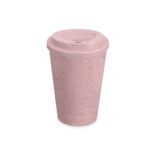 SPBrindes Corporativos - COPO FIBRA DE ARROZ C/ TAMPA 400ML