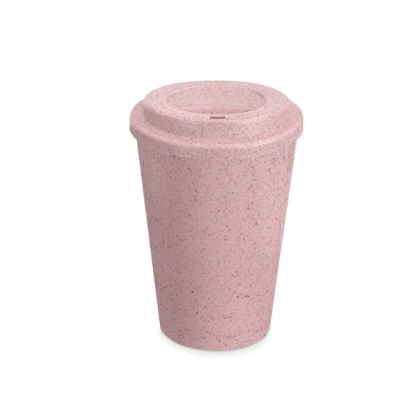 SPBrindes Corporativos - COPO FIBRA DE ARROZ C/ TAMPA 400ML