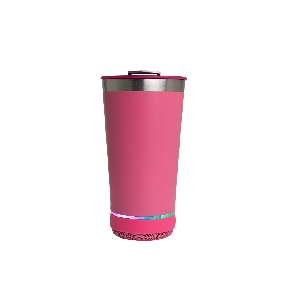 SPBrindes Corporativos - COPO TÉRMICO 400ML COM CAIXA DE SOM