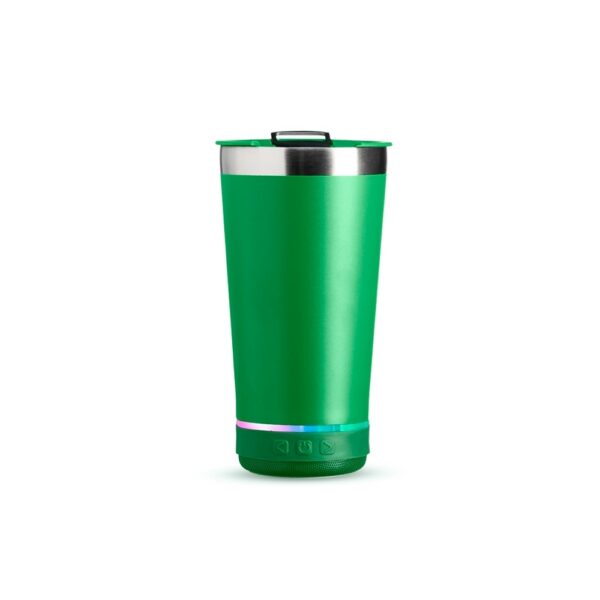 SPBrindes Corporativos - COPO TÉRMICO 400ML COM CAIXA DE SOM