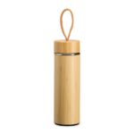SPBrindes Corporativos - GARRAFA TÉRMICA BAMBU 400ML