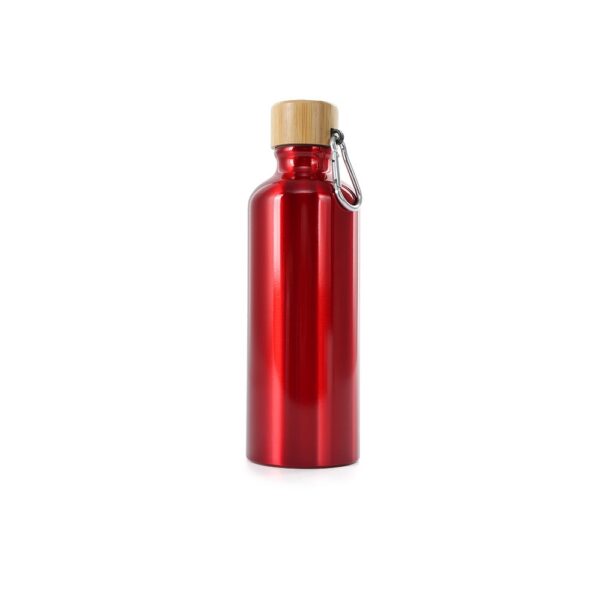 SPBrindes Corporativos - GARRAFA ALUMÍNIO 500ML TAMPA BAMBU
