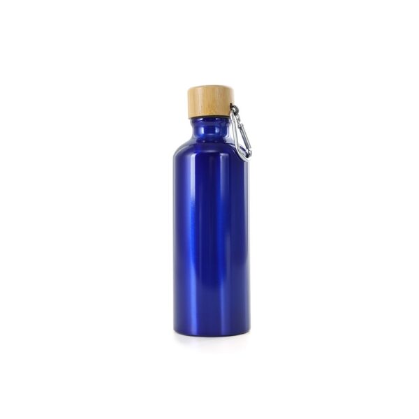 SPBrindes Corporativos - GARRAFA ALUMÍNIO 500ML TAMPA BAMBU