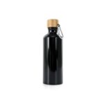 SPBrindes Corporativos - GARRAFA ALUMÍNIO 500ML TAMPA BAMBU